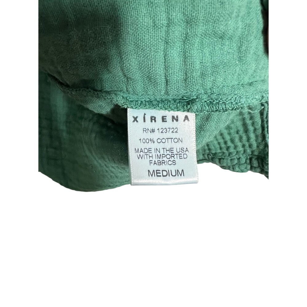 Xirena Women Avery Top Green Gauze Cotton Size Medium Oversized Boxy - Picture 4 of 5